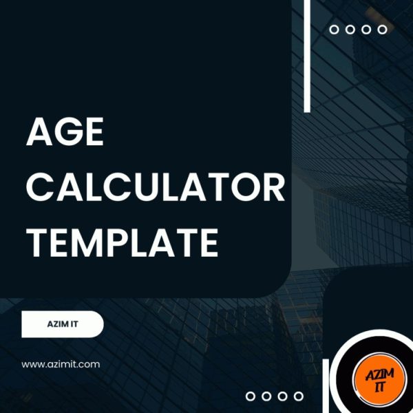 Age Calculator Template Azim IT